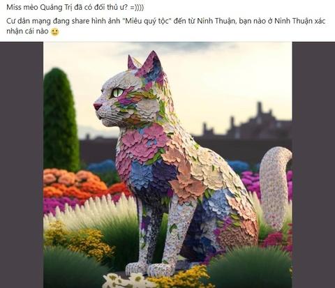Sự thật về bức ảnh chụp linh vật mèo ở Ninh Thuận-2