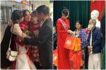 Hoa hậu Việt Nam 2022 Thanh Thủy mặc áo dài đỏ rực homecoming