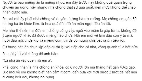 Làm dâu nhà chồng vô duyên, ăn tranh cả phần con dâu mới đẻ-1