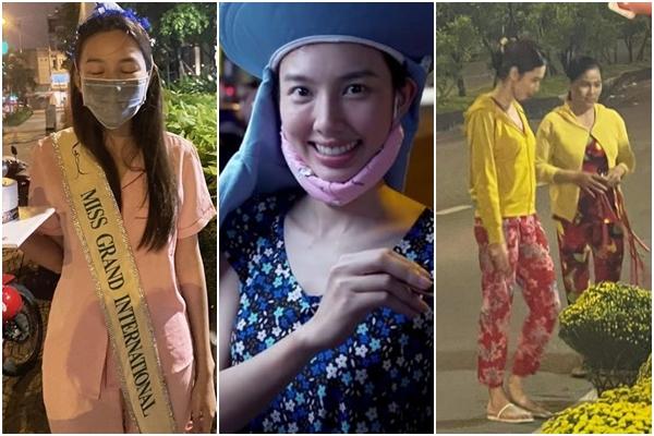 Hội bạn thân Thùy Tiên, Tiểu Vy xúng xính áo dài đồng điệu dịp Tết-13