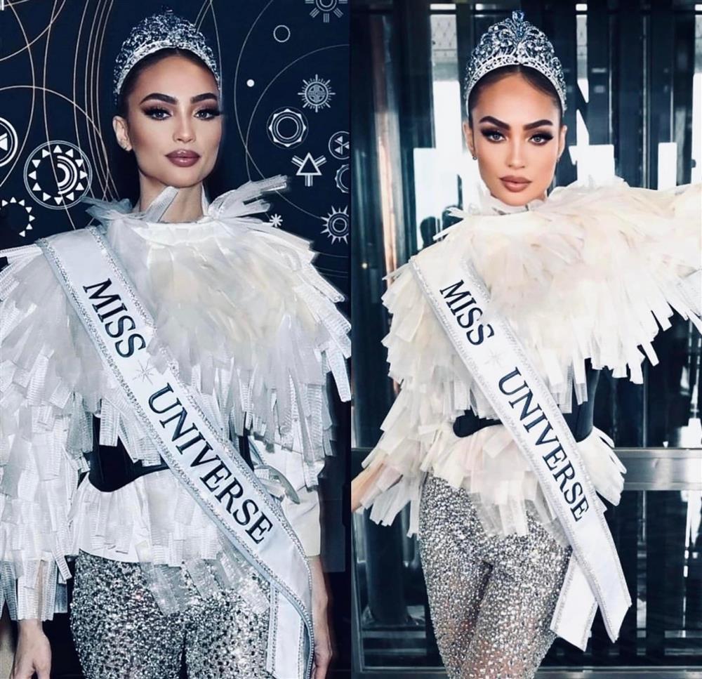 Tân Miss Universe 2022 mặc trang phục tái chế vẫn sang hết nấc-5