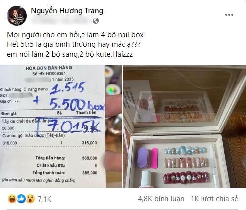 Trang Nemo làm móng đón Tết hết 5,5 triệu: Bình thường hay đắt?-1