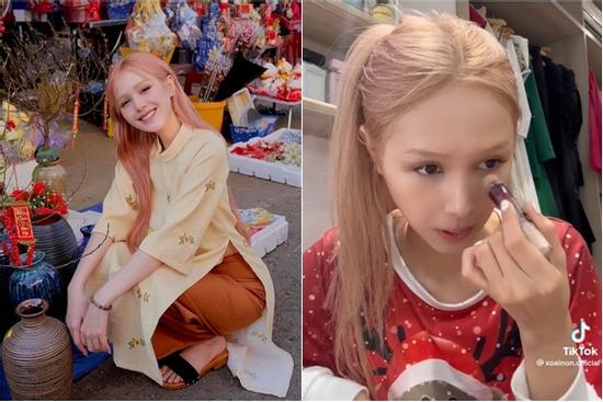 Học Xoài Non trang điểm như không, mặc áo dài Tết vẫn xinh hết nấc