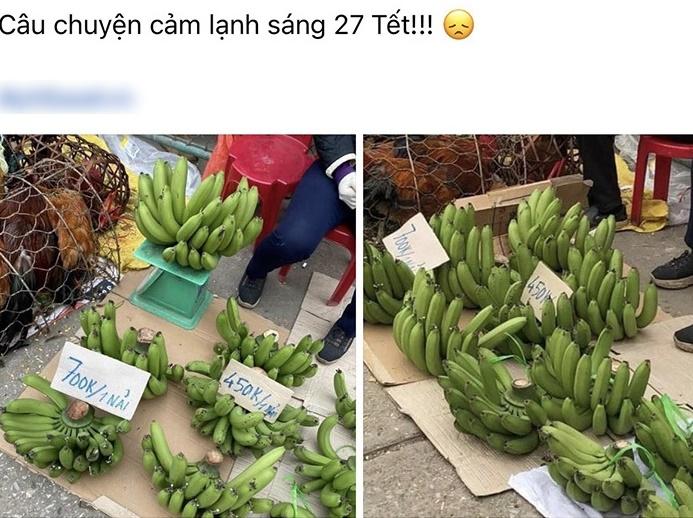 Chuối xanh ngày Tết giá 700k/nải, nhìn cũng hốt chứ nói gì đến mua-1