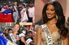 Á hậu 2 Miss Universe về nước, được chào đón chẳng khác tân hoa hậu