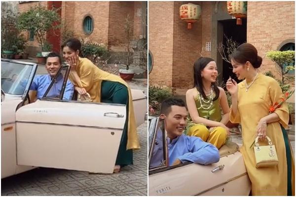 Bảo Thy mặc áo bà ba đọ sắc cùng hội bạn thân trong biệt thự tiền tỷ-10