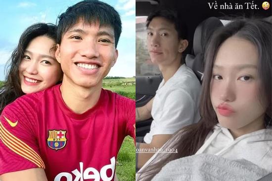 Đoàn Văn Hậu đưa bạn gái Doãn Hải My về nhà ăn Tết