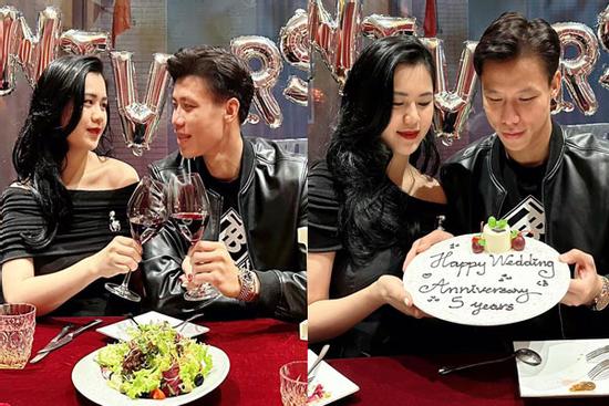 Quế Ngọc Hải kỷ niệm 5 năm ngày cưới, giật mình nhan sắc vợ Hoa khôi