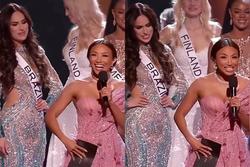 Đại diện Brazil 'lia láu' nhòm kết quả Miss Universe 2022