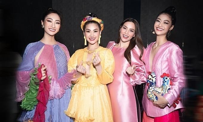 Hồ Ngọc Hà bên Thùy Lâm, Ngọc Châu: Ca sĩ có đẹp bằng hoa hậu?-11