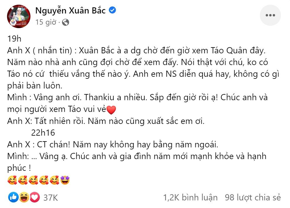 Xuân Bắc kể chuyện khán giả quay ngoắt thái độ khi xem Táo Quân-2