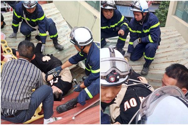 Chiều mùng 1 Tết, cứu thanh niên rơi từ tầng 11 chung cư-1