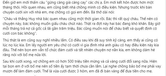 Tưởng dại cho mẹ chồng 500 triệu, ai ngờ nhận về cả gốc lẫn lãi-1