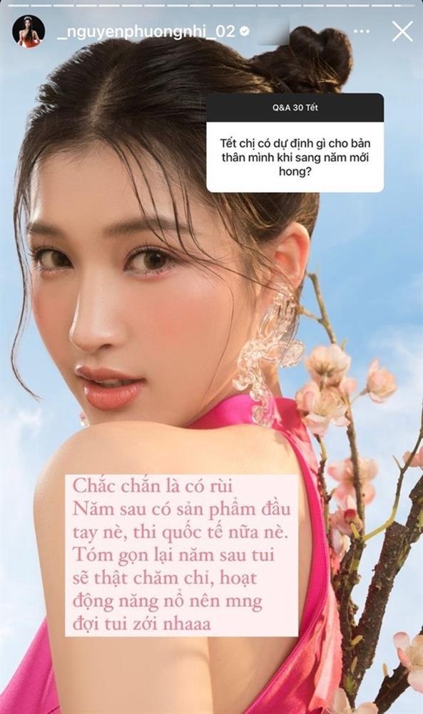 Á hậu Phương Nhi tiết lộ sẽ đi thi quốc tế năm nay, liệu có phải Miss International 2023?-1