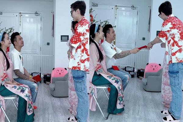 Minh Nhựa hạnh phúc khoe được bố quyền lực cõng trên lưng-6