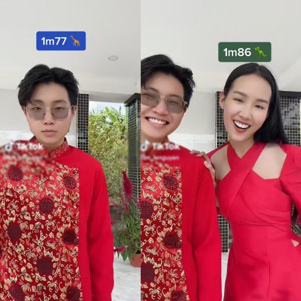 Hoa hậu 1m86 Bảo Ngọc như người khổng lồ, chạm trần ở sân bay-4