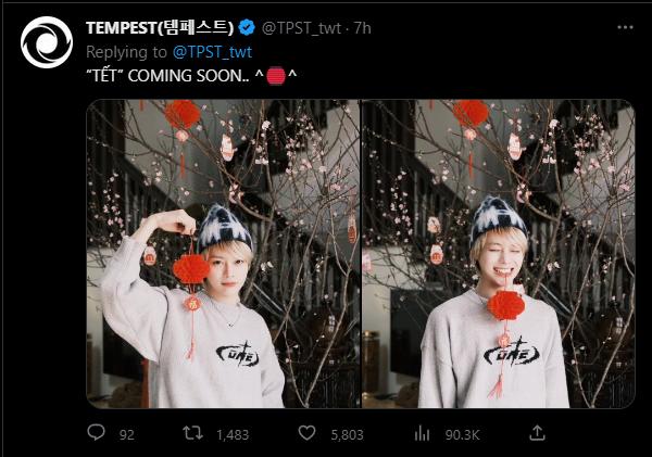 Hanbin (TEMPEST) khoe ảnh đón Tết tại Việt Nam-3