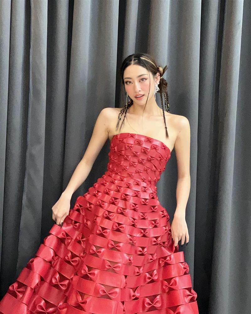 Lương Thùy Linh mặc đầm đắp mền gây tranh cãi của Nhã Phương-2