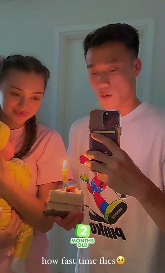 Bất ngờ ảnh mới quý tử nặng 2,8kg nhà Bùi Tiến Dũng và vợ Tây-2