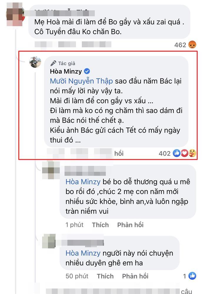 Hòa Minzy nổi đóa khi con trai bị miệt thị ngoại hình ngay đầu năm-6