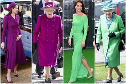 Những lần Công nương Kate diện đồ lấy cảm hứng từ Nữ hoàng Elizabeth II