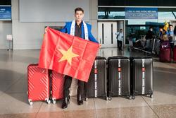 Phùng Phước Thịnh mang 90kg hành lý thi Mister Tourism World