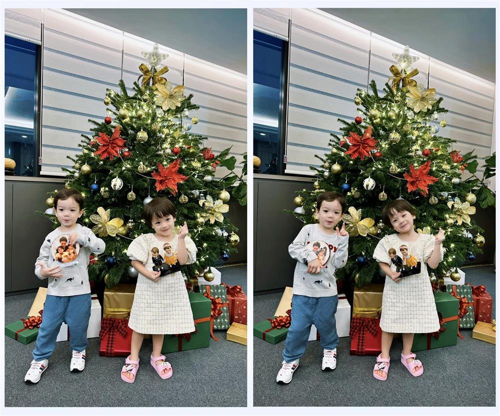 Cặp cháu song sinh nhà bầu Hiển giật spotlight vì quá yêu-3