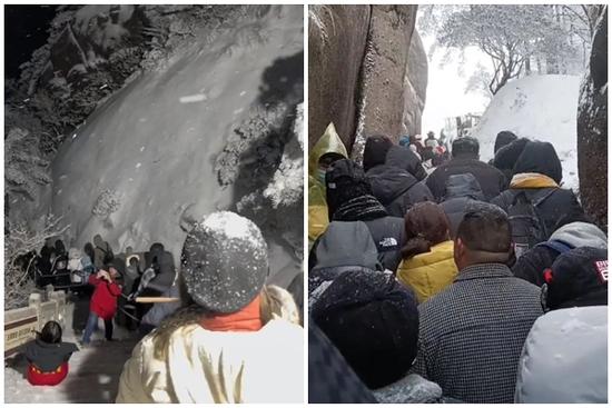 Hàng nghìn du khách 'đóng băng' khi mắc kẹt trên đỉnh núi