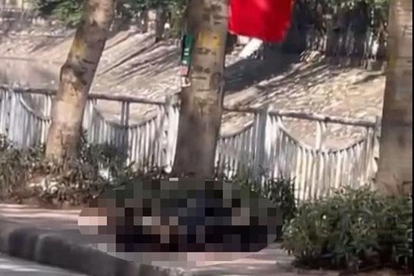 Người phụ nữ dùng xăng tự thiêu trên phố Hà Nội-1