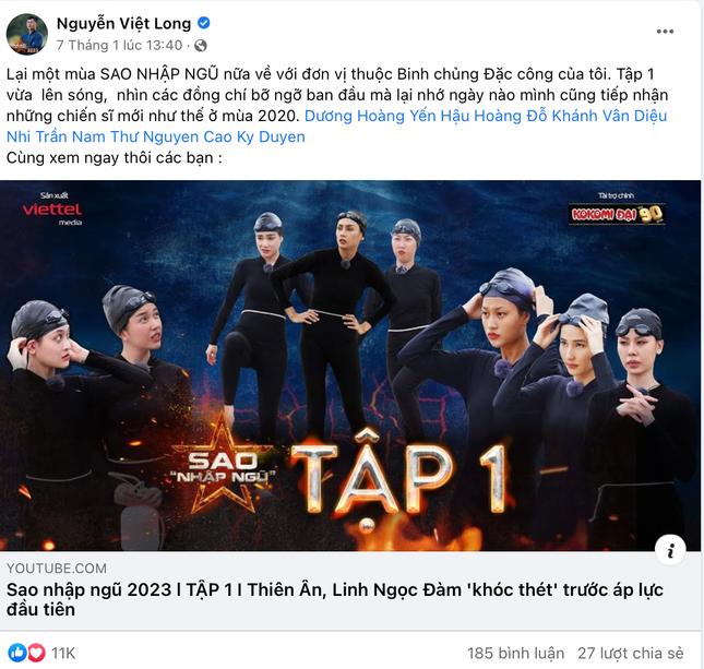 Mũi trưởng Long úp mở việc sẽ quay lại Sao Nhập Ngũ 2023-4