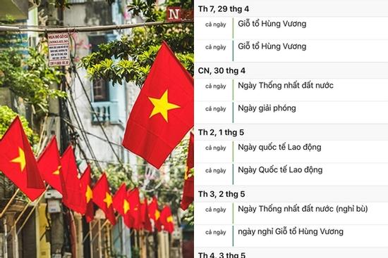 Dịp nghỉ lễ Giỗ tổ Hùng Vương dài ngang kỳ nghỉ Tết