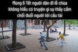 Sự thật clip sư thầy bị tố cầm chổi đánh người tới cầu an