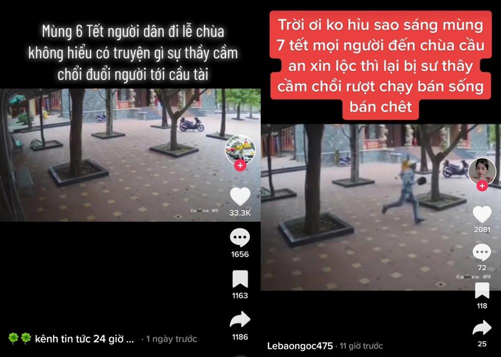 Sự thật clip sư thầy bị tố cầm chổi đánh người tới cầu an-1