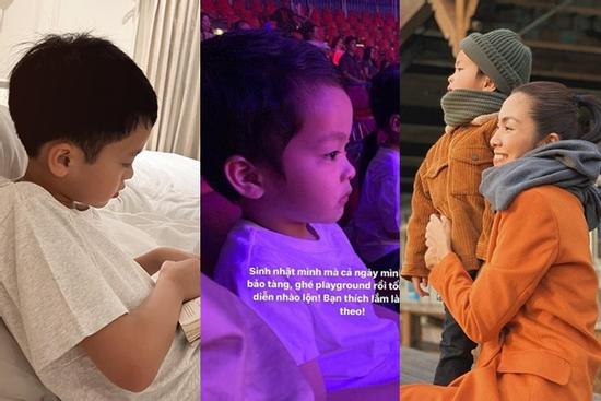 Tăng Thanh Hà khoe cận con cả, 'bản sao' bố đại gia