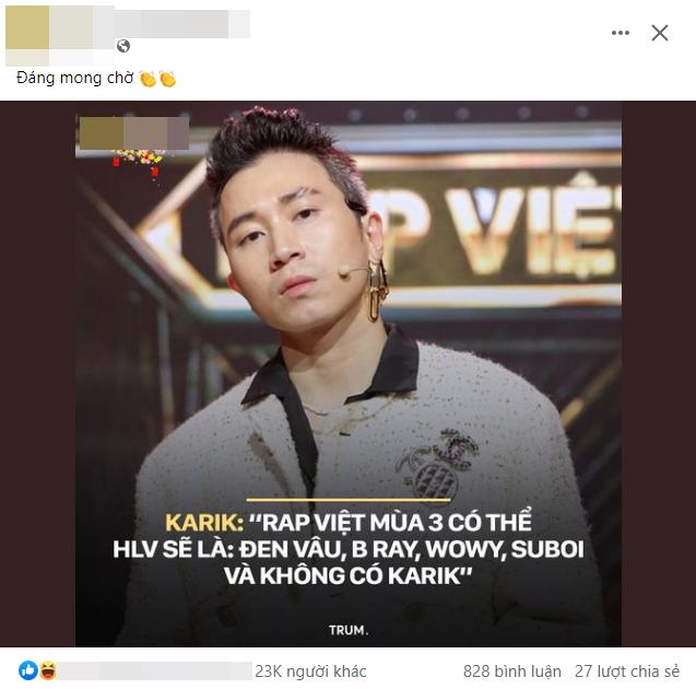 Tranh cãi Rap Việt mùa 3 không có Karik nhưng còn Wowy-1