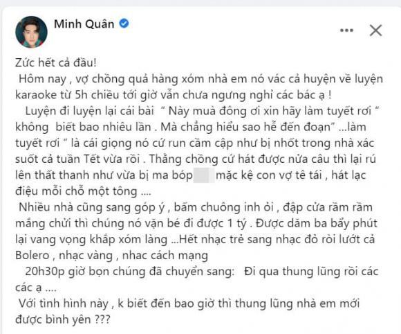Sao Việt nổi đóa khi liên tục bị hàng xóm hát karaoke làm phiền-1