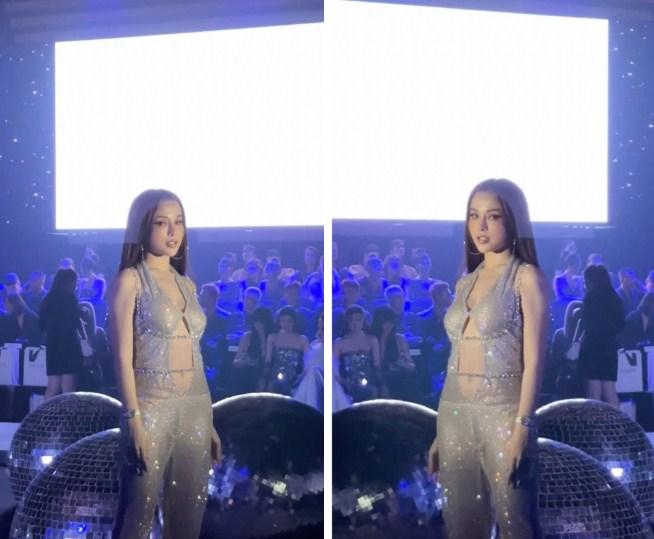 Huyền Baby bị chụp lén, nhan sắc lộ rõ qua cam thường-2