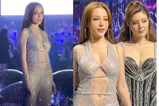 Huyền Baby bị chụp lén, nhan sắc lộ rõ qua cam thường