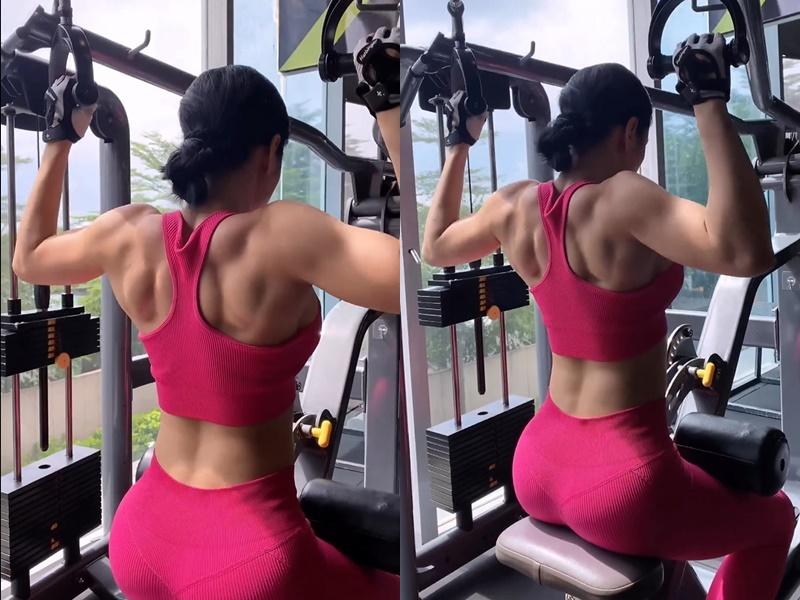 Angela Phương Trinh tập gym, cơ bắp khiến anh em tròn mắt-2