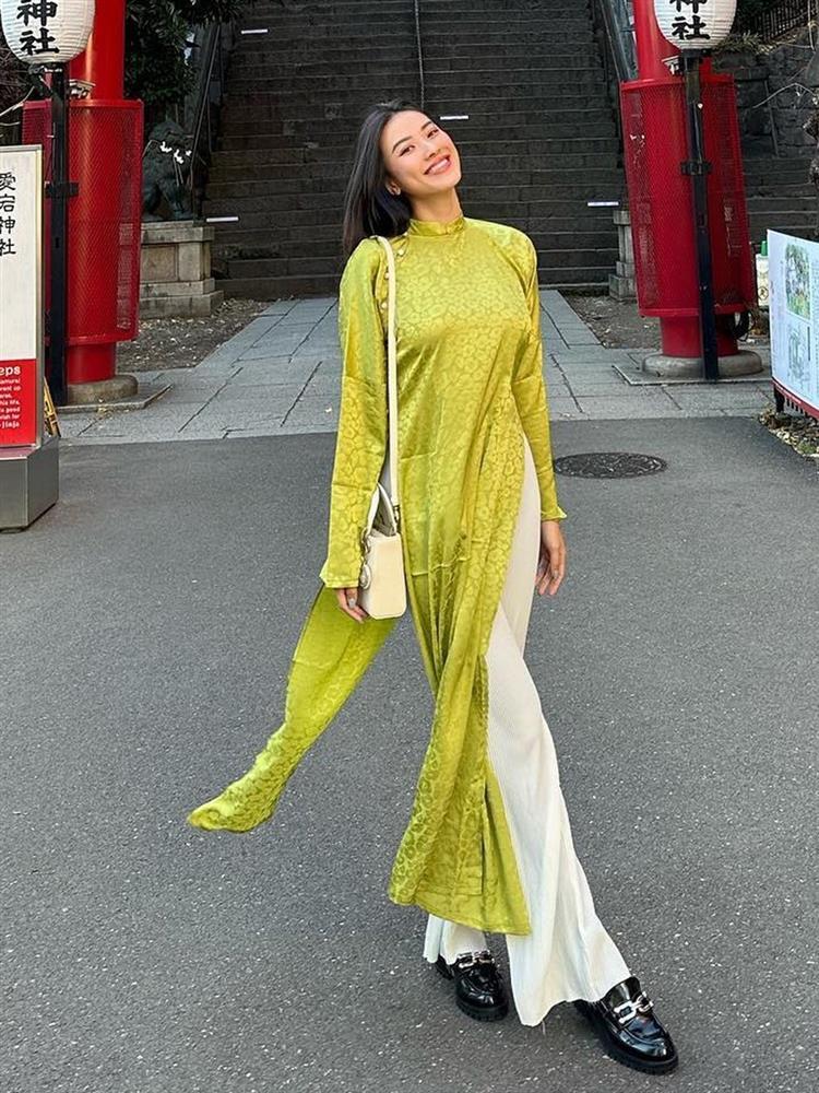 Á hậu Kim Duyên mất điểm vì mặc áo dài nhàu nhĩ tại Nhật Bản-6