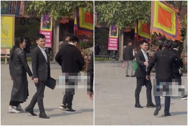 Đỗ Mỹ Linh đi chùa đầu năm cùng chồng bị chê xuề xòa-2