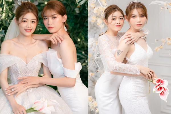 Cặp đồng tính nữ xinh đẹp tổ chức đám cưới gây sốt khắp MXH-7