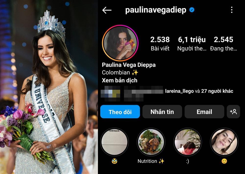 Miss Universe có follower cao: Paulina chỉ thứ 4, bất ngờ vị trí 1-6