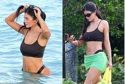 Vóc dáng đồng hồ cát của Kylie Jenner khi diện bikini