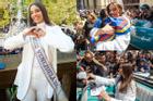 Á hậu 1 Miss Universe được chào đón như tân hoa hậu tại quê hương