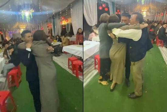Cô gái bí mật về nước, chạy tới ôm chú rể giữa đám cưới