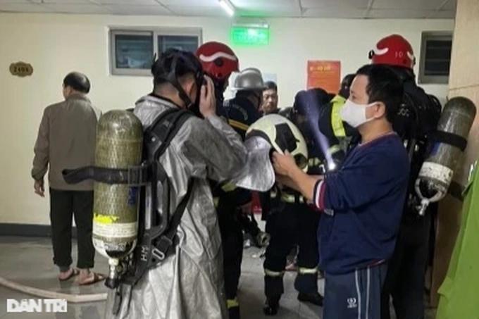Hà Nội: Cháy lớn tại tầng 24 tòa chung cư HH Linh Đàm trong đêm-3