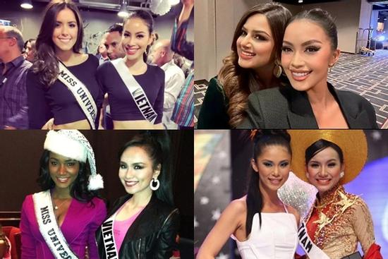 Mỹ nhân Việt ra sao khi đọ sắc đương kim Miss Universe?