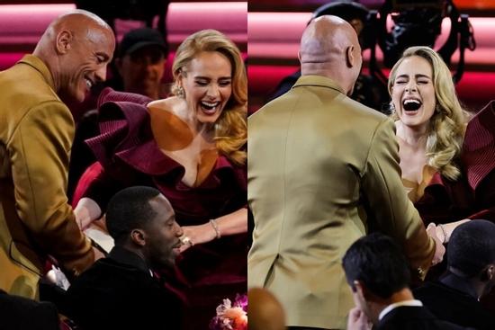 Khoảnh khắc Adele 'tay bắt mặt mừng' vì gặp thần tượng gây sốt