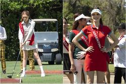 Thanh Thanh Huyền và dàn thí sinh Miss Charm đọ dáng trên sân golf